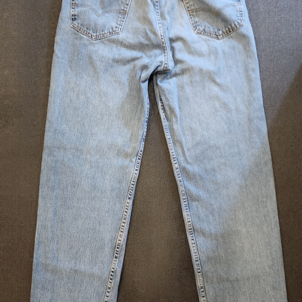 Levi's Blue Straight-Leg Jeans with Vintage Wash